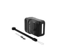 Coque de protection en silicone compatible avec Insta360 GO Ultra - Coque intégrale antichoc avec bouchon d'objectif et cordon, peau antidérapante pour accessoires de caméra d'action