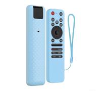 Coque de protection en silicone compatible avec la télécommande LG MR25GA pour une protection contre les chutes et les rayures avec ajustement parfait et bouton complet (bleu)