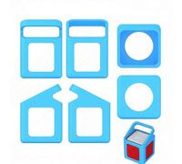 Coque de protection en silicone compatible avec lecteur audio Toniebox 1, portable souple et agréable pour la peau avec poignée intégrée, coque anti-chute résistante à l'eau pour haut-parleur pour