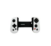 Coque de protection en silicone compatible avec manette de jeu mobile Backbone One avec cordon - 3 couleurs - Noir, blanc, gris (blanc)