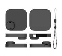 Coque de protection en silicone compatible avec Soundcore Anker Work - Coque antichoc avec découpes précises, prise en main douce et antidérapante, protection intégrale à 360° (noir)