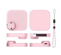 Coque de protection en silicone compatible avec Soundcore Anker Work - Coque antichoc avec découpes précises, prise en main douce et antidérapante, protection intégrale à 360° (rose)