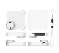Coque de protection en silicone compatible avec Soundcore Anker Work - Coque antichoc avec découpes précises, prise en main douce et antidérapante, protection intégrale à 360 ° (blanc)