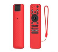 Coque de protection en silicone compatible avec télécommande LG MR25GA pour une protection contre les chutes et les rayures avec ajustement parfait et bouton complet (rouge)