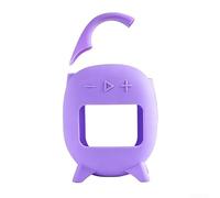 Coque de protection en silicone conçue spécifiquement pour le haut-parleur JBL CLIP5 avec boutons et ports - Légère et flexible - Violet