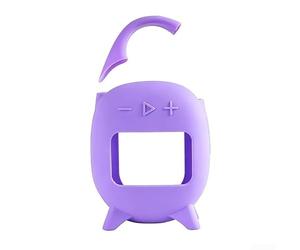 Coque de protection en silicone conçue spécifiquement pour le haut-parleur JBL CLIP5 avec boutons et ports - Légère et flexible - Violet
