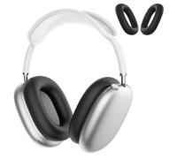 Coque de Protection en Silicone Coussinets pour AirPods Max Écouteurs par MMOBIEL - Protection Housses des Oreillettes Anti-Rayures - Coque en Silicone Souple - Noir