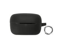 Coque de Protection en Silicone écouteurs pour Baseus WM02s Coque Portable résistante aux Rayures et aux Chocs, en Silicone Souple, avec Mousqueton, Noir