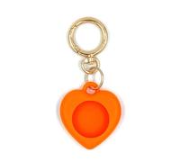 Coque de Protection en Silicone en Forme de cœur pour Apple Airtag Orange