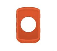 Coque de protection en silicone et film d'écran trempé pour GPS Garmin Edge 540 et Edge 840 vélo, conçu pour l'absorption des chocs et la prévention des rayures (orange)