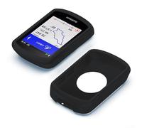 Coque de protection en silicone et film trempé pour Garmin Edge 540 840 compatible avec ordinateur de vélo (A)