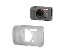 Coque de protection en silicone JJC pour OM SYSTEM TG-7, étui souple CSCH-128, gris