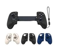 Coque de Protection en Silicone Manette de Jeu pour Razer Kishi Ultra - Résistante aux Chutes - Souple - Couleur Unie - Simple et antidérapante - avec lanière et Accessoires (Noir)