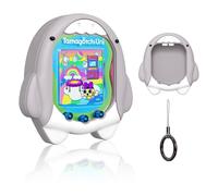 Coque de protection en silicone MOWYEOK Tamagotchi Uni Résistante aux chocs Motif dessin animé Accessoire de console de jeu Avec boucle ronde