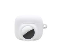 Coque de protection en silicone pour AirPods 4 2 en 1 - Portable - Automne et perdu 4 pour Airtag - Coque de suivi Apple