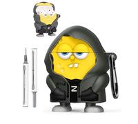 Coque de protection en silicone pour AirPods Pro 3 avec porte-clés, cordon et kit de nettoyage Motif cartoo 3D amusant en éponge océan