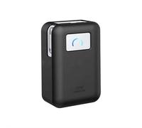 Coque de protection en silicone pour Anker Nano 45 W 10 000 mAh Power Bank - Coque fine antichoc avec dissipation de la chaleur - Noir, gris, rose (noir)