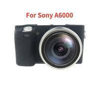 Coque de protection en Silicone pour appareil photo, armure, pour Sony Alpha A6000 A6100 A6300 A6400 A6500 A6600 A5100 A5000-A6000 Noir