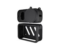 Coque de protection en silicone pour appareil photo DJI Osmo Nano - Avec capuchon d'objectif et trous de lanière - Anti-rayures, anti-poussière et antichoc - Accessoires pour caméra pouce, Noir