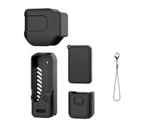 Coque de protection en silicone pour appareil photo DJI Osmo Pocket 4P, ensemble complet avec bouchon d'objectif et protecteur d'écran, housse douce pour la peau, prise en main antidérapante avec
