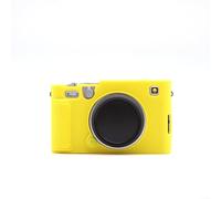 Coque de protection en silicone pour appareil photo Fujifilm XE5 sans miroir, design antidérapant avec découpes précises, absorption des chocs légère, noir (jaune)