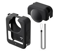 Coque de protection en silicone pour appareil photo Osmo 360 avec capuchon d'objectif, anti-rayures et antidérapant, ajustement précis 1:1, compatible avec le protecteur d'objectif officiel
