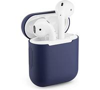 Coque de Protection en Silicone pour Apple Airpods 1 - Étui Boite Ecouteurs Ajustement Parfait (Bleu foncé)
