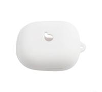 Coque de protection en silicone pour Beats Powerbeats Pro 2 avec résistance aux chocs et mousqueton pour la portabilité (blanc)