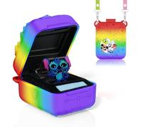 Coque de protection en silicone pour Bitzee Disney Interactive Toy - Anti-chute, avec dragonne et durable, compatible avec Bitzee Disney Interactive Toy (mélange de couleurs rouges)