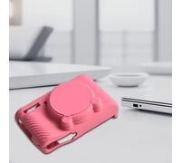 Coque de protection en silicone pour Canon PowerShot SX740 SX730 avec couvercle d'objectif amovible pour éviter d'endommager l'objectif et le corps (rouge)