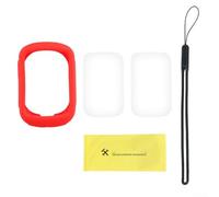 Coque de protection en silicone pour chronomètre de vélo Garmin Edge 130 contre les dommages (rouge)