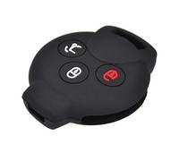 Coque de Protection en Silicone pour clé télécommande de Voiture pour Smart Fortwo City Coupe Cabrio Crossblade Roadster K Forfour 2007-2015