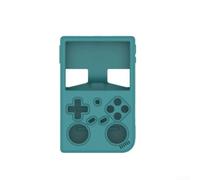 Coque de protection en silicone pour console Anbernic RG 35XX Pro - A Impacts, texturée, pour un accès total, noire (vert)