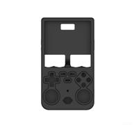 Coque de protection en silicone pour console de jeu R36 Ultra - Antichoc, anti-rayures - Ajustement précis - Noir - Avec corde de suspension - 13,5 x 8,8 x 3,2 cm