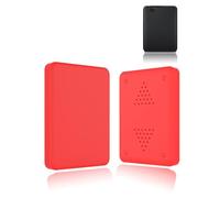 Coque de protection en silicone pour disque dur portable WD 2TB Elements - Anti-poussière, anti-chocs et doux pour la peau - Rouge