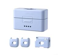 Coque de protection en silicone pour DJI Mic - Anti-chute, légère, ajustée - Avec découpes précises pour les ports et (bleu)