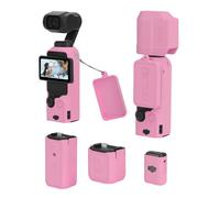 Coque de protection en silicone pour DJI Osmo Pocket 3, housse souple pour protection complète de l'écran de l'appareil photo, accessoires de protection (style B, rose)