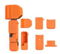 Coque de protection en silicone pour DJI Osmo Pocket 4P, coque souple pour prise en main et protection complète de l'écran de l'appareil photo, accessoires de protection, Orange, Housse de protection