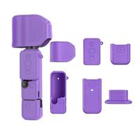 Coque de protection en silicone pour DJI Osmo Pocket 4P, coque souple pour prise en main et protection complète de l'écran de l'appareil photo, accessoires de protection, violet, Housse de protection