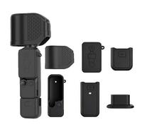 Coque de protection en silicone pour DJI Osmo Pocket 4P, coque souple pour prise en main et protection complète de l'écran de l'appareil photo, accessoires de protection, Noir , Housse de protection