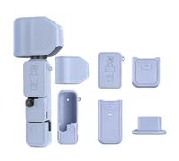 Coque de protection en silicone pour DJI Osmo Pocket 4P, coque souple pour prise en main et protection complète de l'écran de l'appareil photo, accessoires de protection, bleu, Housse de protection en