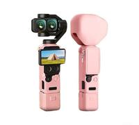 Coque de protection en silicone pour DJI, système de logement pour DJI Pocket 4Pro avec sections modulaires, corps 98 x 96 x 42 mm (rose)