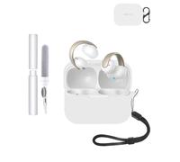 Coque de protection en silicone pour écouteurs Anker Soundcore AeroClip, durable et écologique, avec trous précis et compatibilité de charge, résistante aux chocs, toucher confortable, blanc