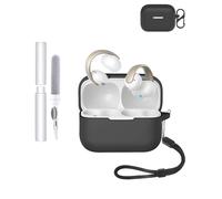 Coque de protection en silicone pour écouteurs Anker Soundcore AeroClip - Durable et écologique - Avec trous précis et compatibilité de charge - Résistante aux chocs - Confortable au toucher - Noir