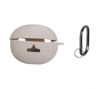 Coque de protection en silicone pour écouteurs Baseus MC1 Pro offrant une protection complète contre les chocs, la poussière et l'exposition à l'eau (beige)