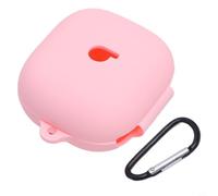 Coque de protection en silicone pour écouteurs Beats Powerbeats Pro - Absorption des chocs - Peau douce avec boucle porte-clés - Blanc