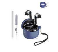 Coque de protection en silicone pour écouteurs Bluetooth JBL Tune Flex 2 - Durable et respectueux de l'environnement - Avec trous précis et compatibilité de charge - Bleu