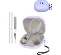 Coque De Protection En Silicone Pour Écouteurs Bluetooth Sans Fil Beats Powerbeats Pro 2 - Durable Et Écologique - Avec Trous Précis - Violet[J2186]