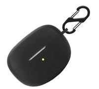 Coque de protection en silicone pour écouteurs Bose Ultra Open - Coque de protection antichoc et coque de protection de la peau pour écouteurs Bose Ultra Open avec porte-clés (noir)