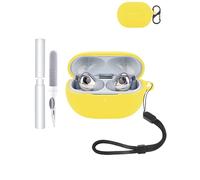 Coque de protection en silicone pour écouteurs Huawei FreeBuds Pro 4 - Durable et écologique - Avec trous précis et compatibilité de charge - Résistante aux chocs - Confortable au toucher - Jaune
